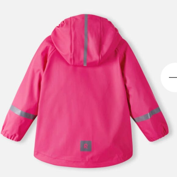 Reima Kids Lampi Pink Raincoat - Picture 3 of 3